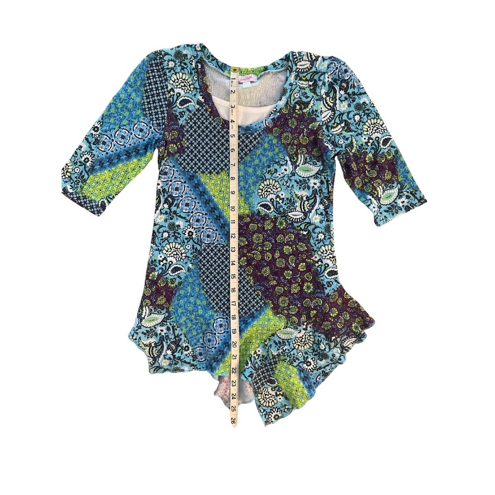 3 Girls Colorful Boho Peasant Tops Size Large - Picture 8 of 16
